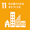 SDGsの目標11
住み続けられるまちづくりを